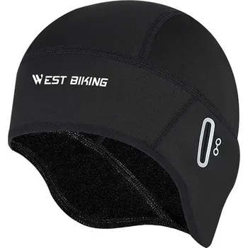 Čepice WEST BIKING Čepice s otvory na brýle ČERNÁ