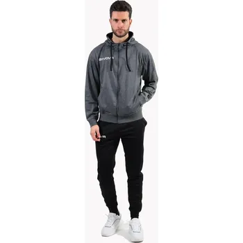 GIVOVA Givova King tepláková souprava 4 Seasons šedá/černá 2XL ČERNÁ|ŠEDÁ