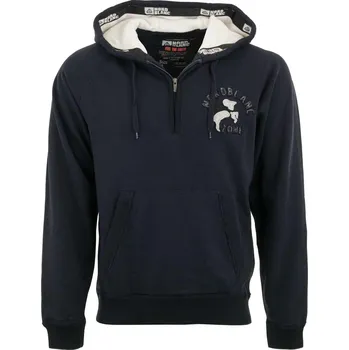 Dámská mikina NORDICA Nordblanc pánská mikina 1/4 zip modrá S. MODRÁ|ŠEDÁ