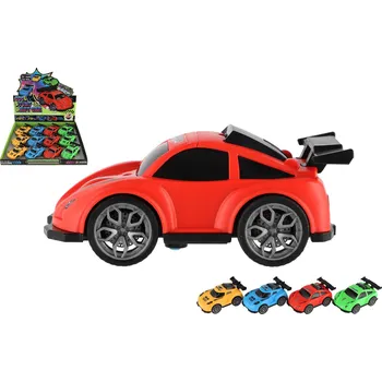autíčko Teddies Auto závodní driftovací plast 10cm na zpětné natažení 4 barvy