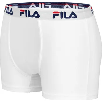 Pánské spodní prádlo FILA Fila pánské boxerky 1-pack bílé S BÍLÁ