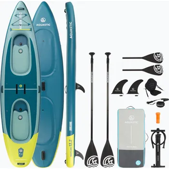 Paddleboard Kajak/SUP hybrid AQUASTIC Raglan 13'2" green