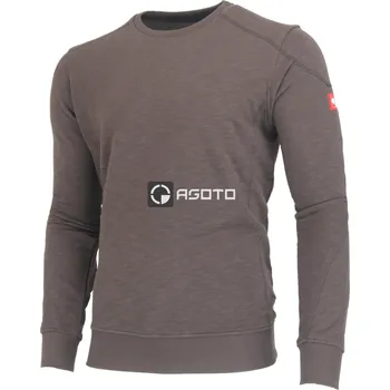 Pánská mikina Engelbert Strauss Slub šedá pánská pracovní mikina 100% Ba L