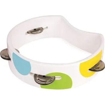 Hračka Janod dřevěná tamburína pro děti Confetti bez bubínku