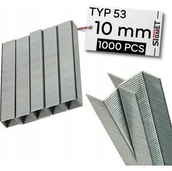 Průmyslová sponka Čalounické sponky 10 mm typ 53 1000 ks ocel galvanizovaná, odolná