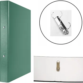 Kroužkový pořadač DONAU, PP, A4/2 kroužky/30 mm, zelený