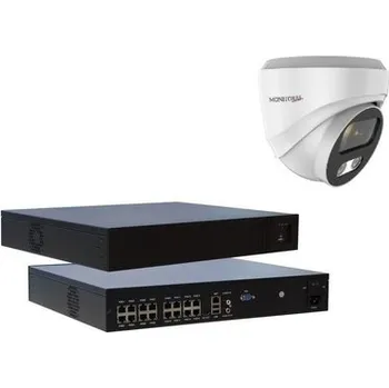 Kompletní kamerový systém Monitorrs Security AI hybrid light IP kamerový set 5 Mpix WDome (6141K8+) (Monitorrs Security)