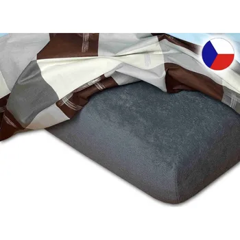 Prostěradlo Froté prostěradlo 140x220 EXCLUSIVE tmavě šedé