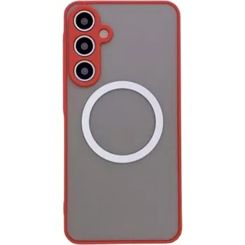 MagSafe silikonový kryt pro Samsung Galaxy A56 - Červený