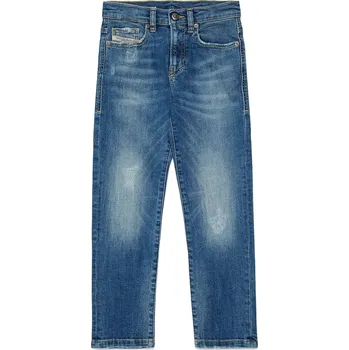 Pánské džíny Dětské džíny s bavlnou Diesel 2020 D-VIKER-J TROUSERS J00809.KXBS1 modrá 55X, vel. 175