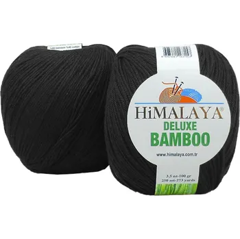 Příze Himalaya příze DeLuxe Bamboo 124-29 černá