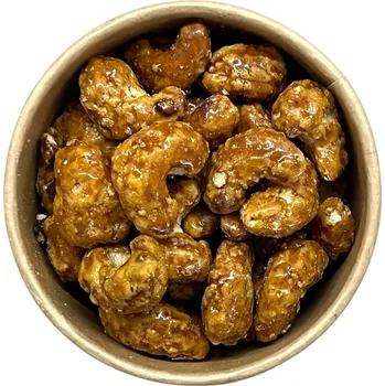 Nutworld.cz Kešu v karamelu s příchutí skořice a jablka Množství: 50g
