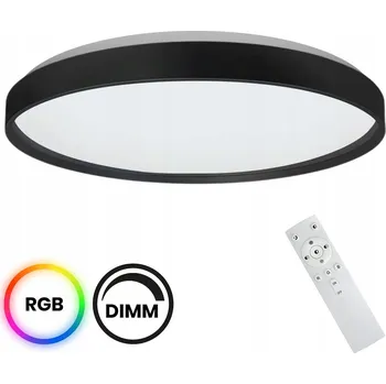 Kulatý Stropní Svítidlo Milagro 39 x 39 cm bílá, černá