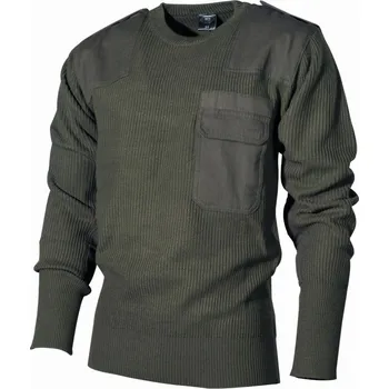 Pánská móda Svetr Commando ZELENÝ, Velikost: L - 54