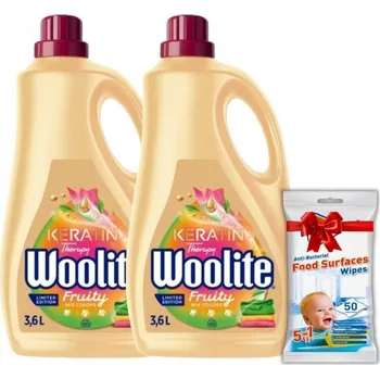 Prací prostředek Woolite tekutý prací prostředek na barevné prádlo Fruity 2x3,6L 120 praní +