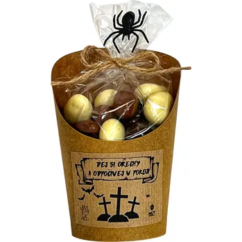 Nutworld.cz Mandle TŘÍBAREVNÉ v celofánku a kelímku 180g - DEJ SI OŘECHY A ODPOČÍVEJ V POKOJI