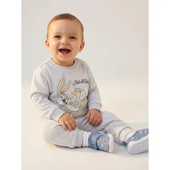 Chlapecká mikina Sinsay - Tepláková souprava Looney Tunes - šedá - 909FW-09M - 909FW-09M-98