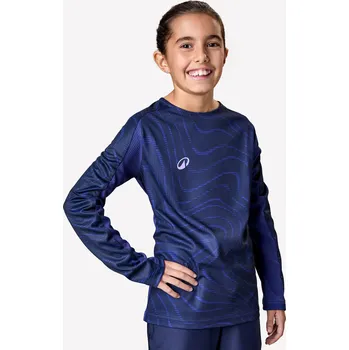 KIPSTA Dětský fotbalový dres Viralto s dlouhým rukávem 12 LET FIALOVÁ|MODRÁ