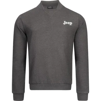 Dámská mikina JEEP Jeep pánská mikina Bomber Neck, 100% bavlna, S KAŠTANOVÁ|ZELENÁ