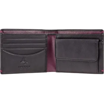 Peněženka VISCONTI Alpine AP62 černá/bordó