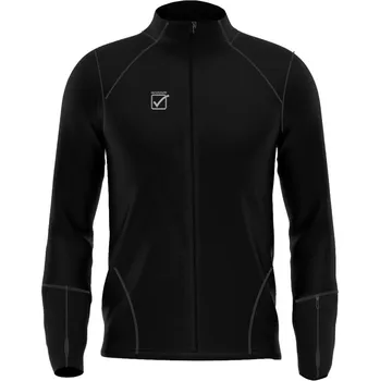 Dámská mikina GIVOVA Felpa Roll pánská mikina s límcem na zip ČERNÁ