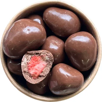 Nutworld.cz Jahody lyofilizované v mléčné čokoládě Množství: 200g