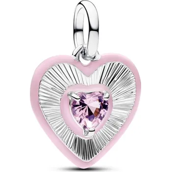 Oblečení a móda PANDORA medailonový přívěsek Zářící růžové srdce