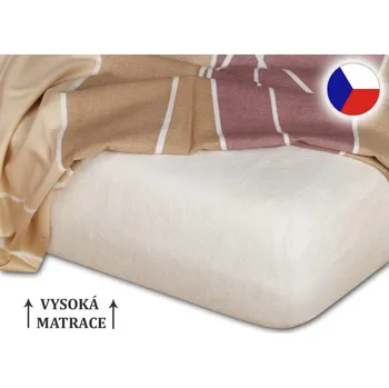 Froté prostěradlo na vysokou matraci 180x200 EXCLUSIVE Banán