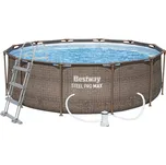 Bestway Bazén Steel Pro Max Rattan 366 x 100 cm s příslušenstvím