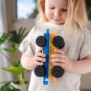 Stavebnice CONNETIX Magnetická stavebnice Rainbow Car Pack 2 ks