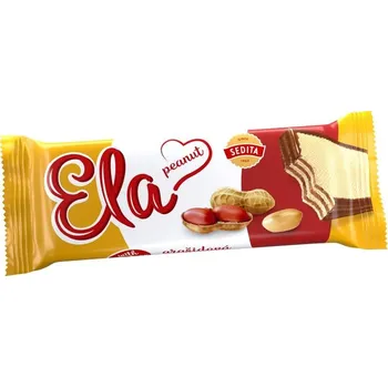 Sedita Ela Oplatky arašídové s fruktózou 40g cena za kartonové balení (Kartonové balení : 36 ks)