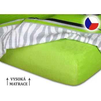 Froté prostěradlo na vysokou matraci 180x200 EXCLUSIVE Kiwi