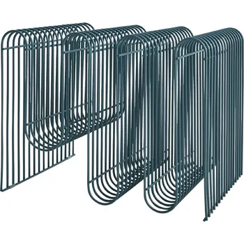 Lampička AYTM Držák na časopisy Curva, prachově modrý, kov, délka 41 cm prašně modrá - Doprava zdarma