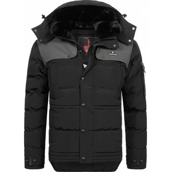 Pánská zimní bunda HÖHENHORN ADAMELO L Černá, Tmavě šedá