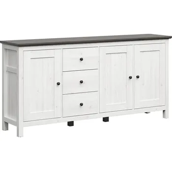 Komoda Black Red White Hesen KOM3D3S/10/20 (modřín sibiu světlý + borovice larico)