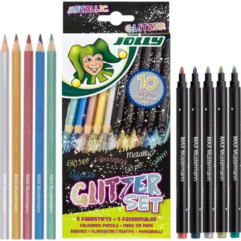omalovánky Glitter set - metalická sada - JOLLY