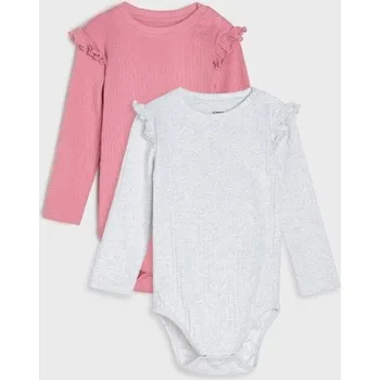 Kojenecký body Sinsay - Pruhované body 2 balení - růžová - 528GK-39X - 528GK-39X-80