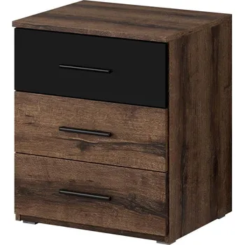 Noční stolek MOB Benson Typ 22 (dub monastery + černá)