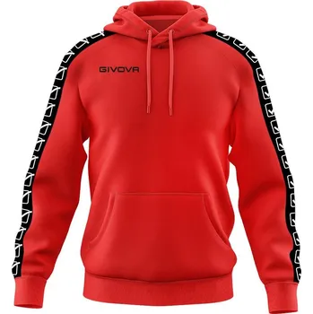 Dámská mikina GIVOVA Givova Mikina s Kapucí Terry Band XL ČERNÁ