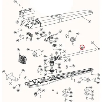Závitová tyč PMDVR7.4610 - jen v kitu PRTO02C závitová tyč 20x20 5P, L=606,5mm pro MB5..., WINGO5..., TO5024