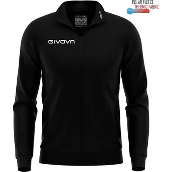 Dámská mikina GIVOVA Sportovní mikina Givova Polarfleece Mono 500 XL ČERNÁ