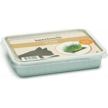 Pamlsek pro kočku Beeztees Tráva pro kočky v plastové misce 130 g