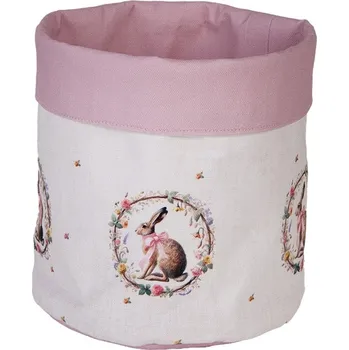 chlebník Košík na pečivo zajíc s květy Easter Whispers Collection - Ø 15*16 cm