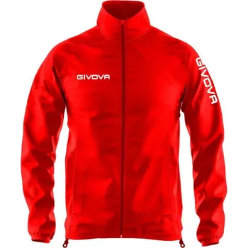 Pánská bunda GIVOVA Givova Windjack Rood XL - Prodyšná a Větruvzdorná Sportovní Bunda ČERVENÁ