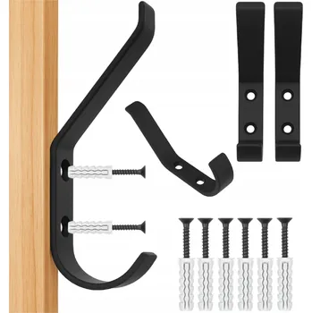 Věšák JEDNODUCHÝ NÁSTĚNNÝ HÁČEK + ŠROUBY