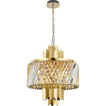 MILAGRO ML0407 MARGOT GOLD Zlatý křišťálový lustr GLAMOUR