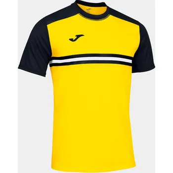 Pánské tričko JOMA Sportovní tričko Joma Hispa IV S žlutá/černá ČERNÁ|ŽLUTÁ