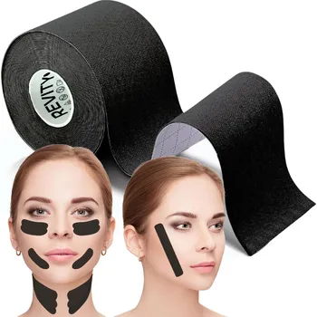 Tejpovací páska REVITY Kineziologická tejpovací páska 5 cm x 5 m - na obličej a poprsí ČERNÁ