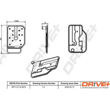 Hydraulický filtr Hydraulický filtr, automatická převodovka Dr!ve+ DP1110.14.0015