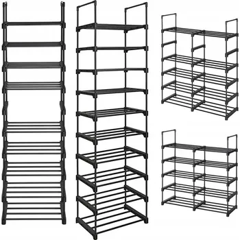 Botník Botník Songmics 45 x 174 x 30 cm černý
